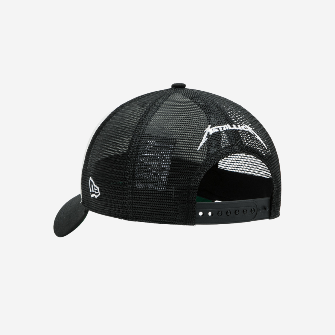 New Era x Metallica Basic A-Frame Trucker Ball Cap White 상세 이미지 4