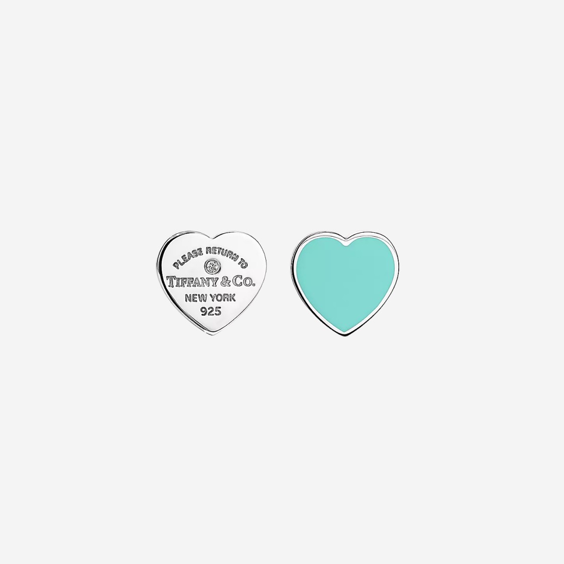 Tiffany & Co. Return To Tiffany Blue Diamond Earrings Mini Silver 상세 이미지 1