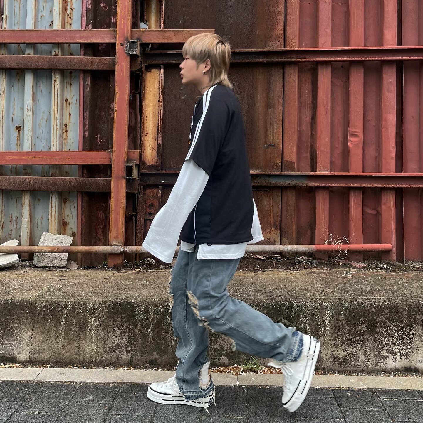 Converse Chuck 70 High Plus Egret 착용 스타일 - 4
