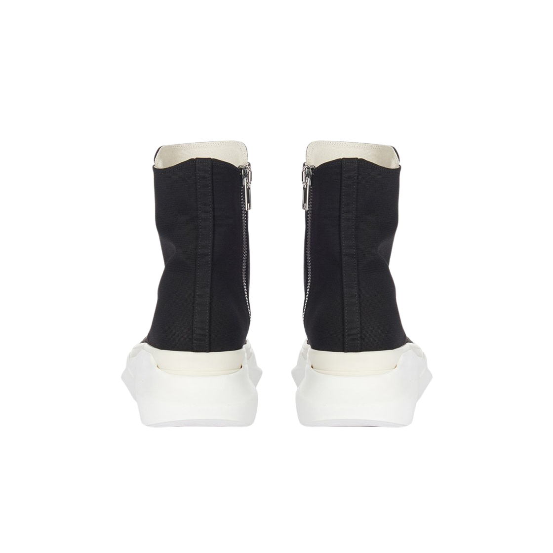 릭 오웬스 다크쉐도우 리도 앱스트랙트 코튼 스니커즈 블랙 밀크(Rick Owens Drkshdw Lido Abstract Cotton Sneakers Black Milk) - 2