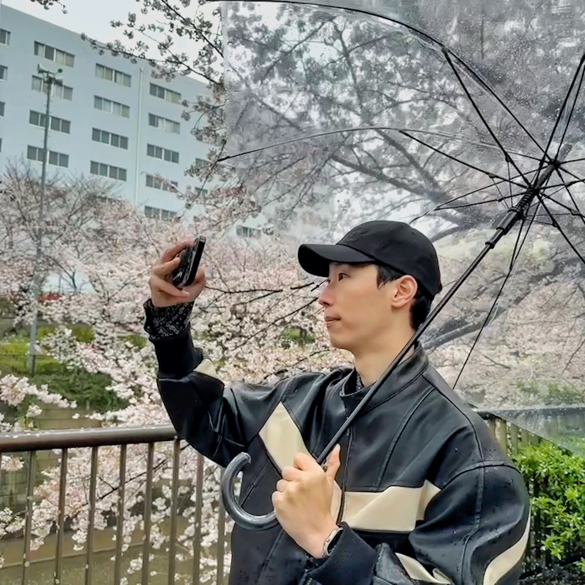 Y-3 Logo Cap Black 착용 스타일 - 1