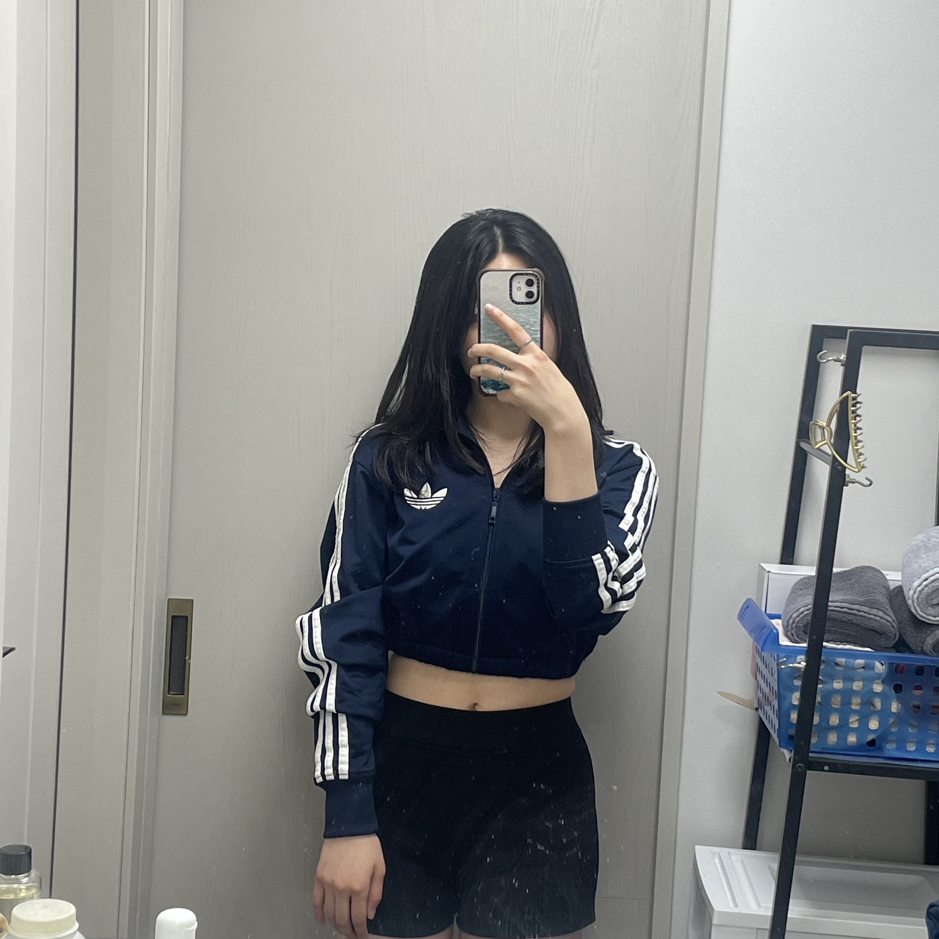 Adidas Adicolor Classic Beckenbauer Track Jacket Night Indigo - KR Sizing 착용 스타일