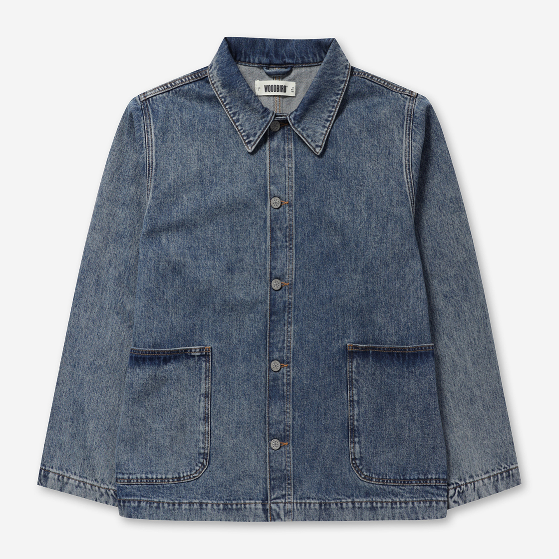 시리즈 우드버드 워싱 데님 트러커(SERIES Woodbird Washed Denim Trucker Indigo)