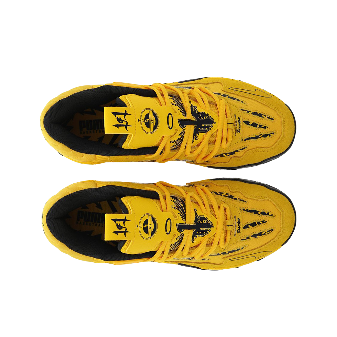 푸마 포르쉐 MB.03 라멜로 볼 스포츠 옐로우 푸마 블랙(Puma Porsche MB.03 Lamelo Ball Sport Yellow Puma Black) - 2