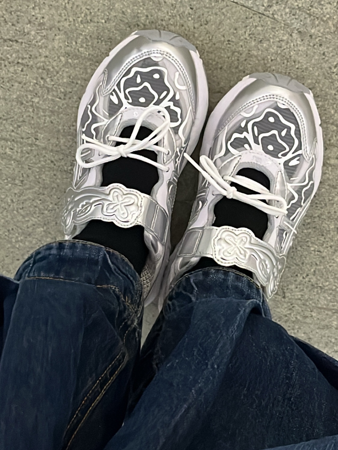 Asics x Cecilie Bahnsen GT-2160 White 착용 스타일 - 1