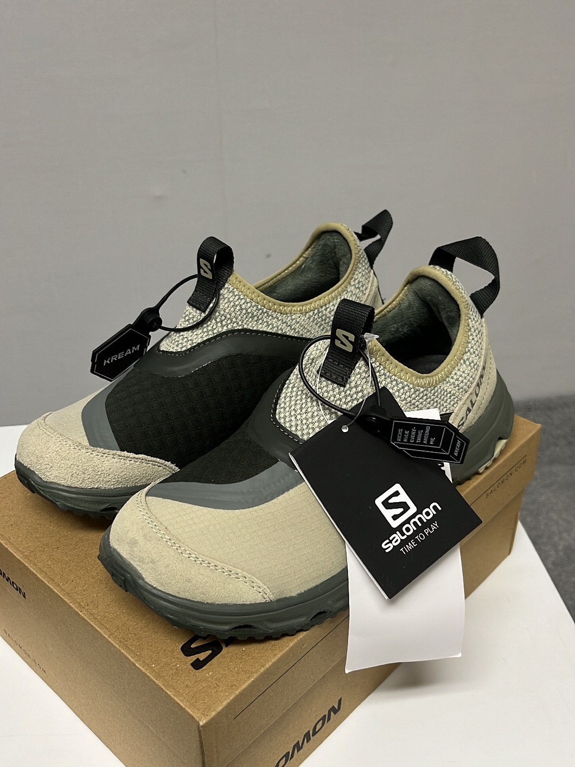 Salomon RX Snug Moss Gray 착용 스타일 - 1