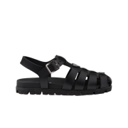 (W) Prada Sporty Fisherman Sandals Black