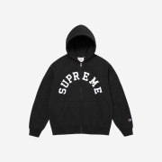Supreme x Champion Zip Up Hooded Sweatshirt Black - 24SS