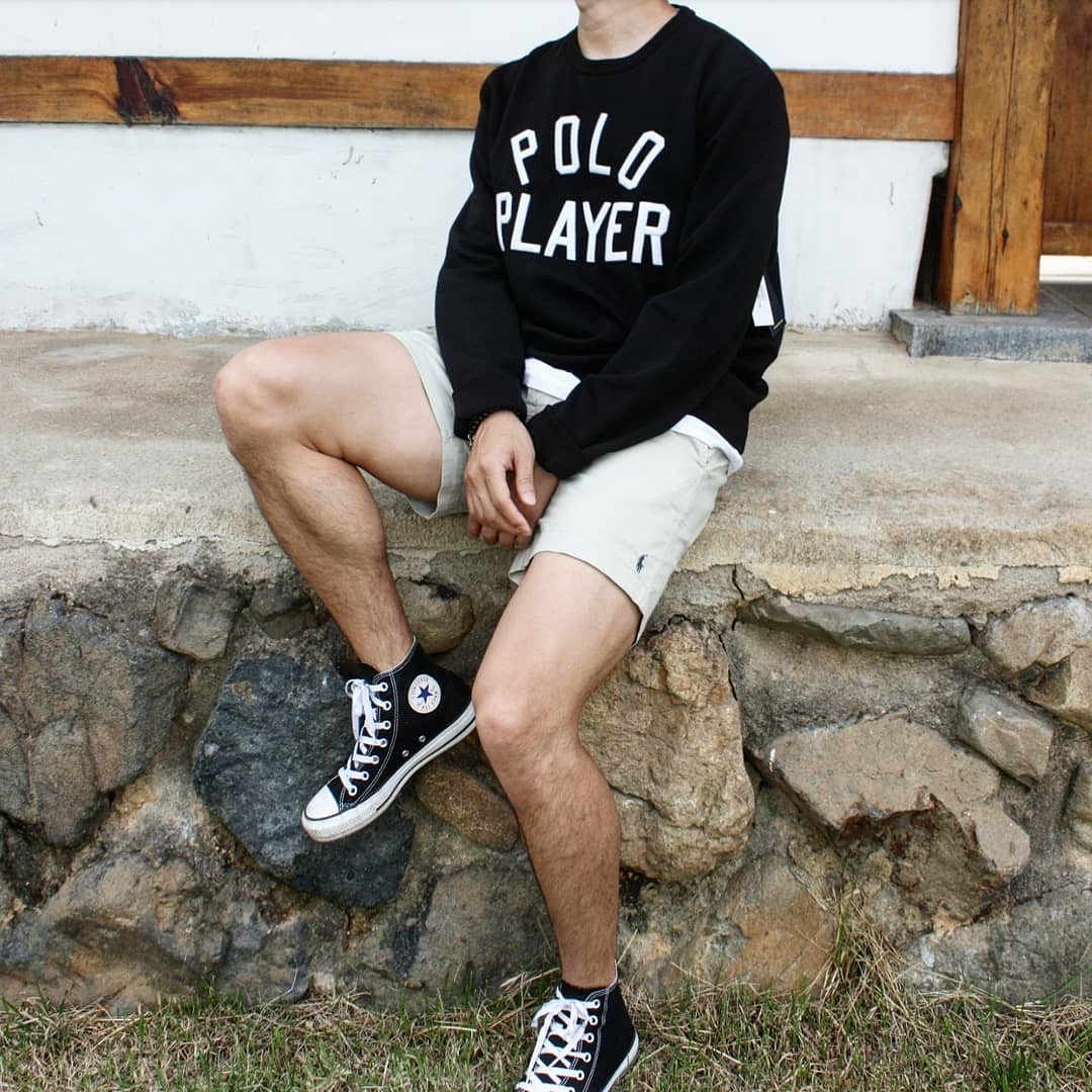 Converse Chuck Taylor All Star Hi Black, [30%적립] Polo Ralph Lauren 15.2cm Polo Prepster Stretch Chino Short Beige Khaki 착용 스타일 - 2