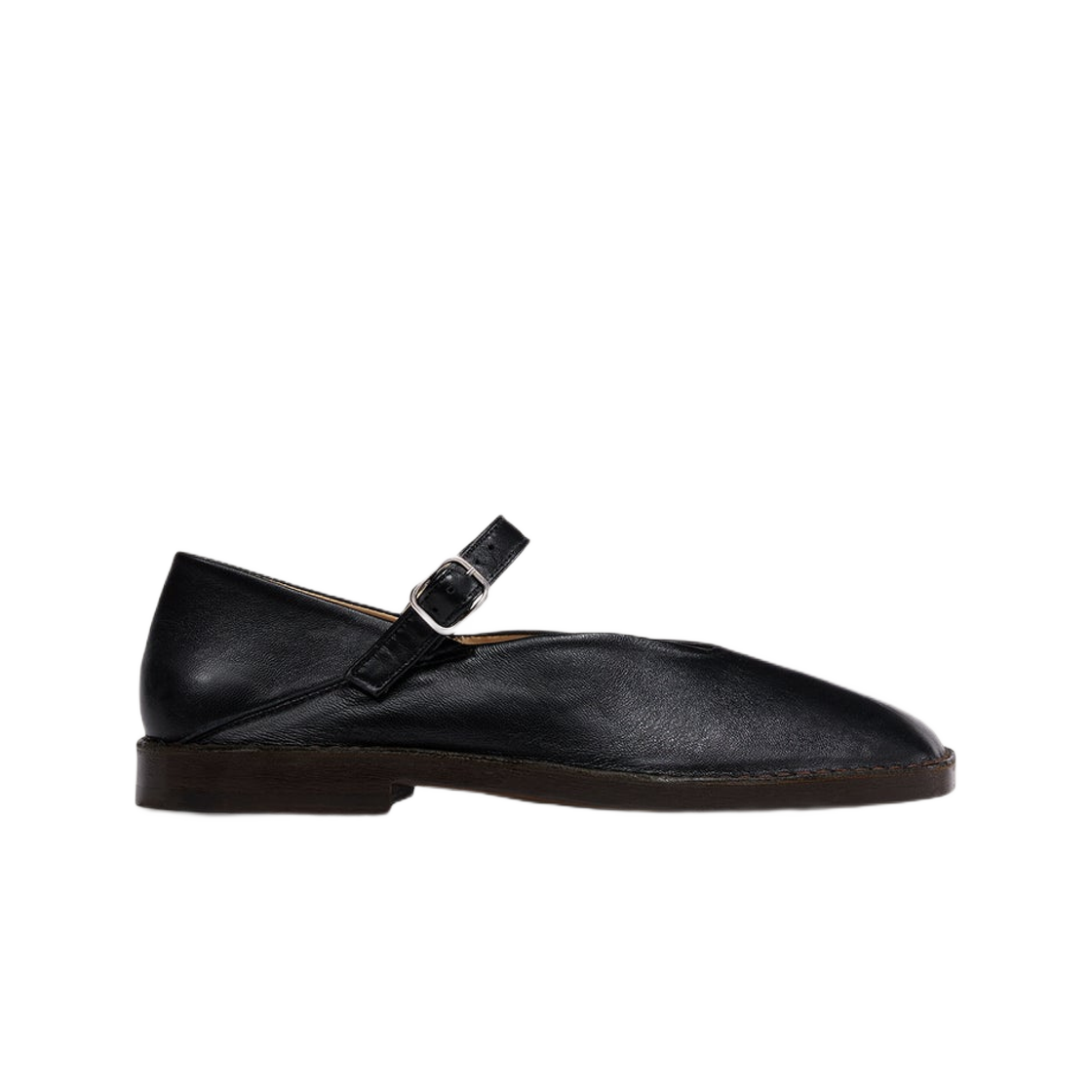 르메르 샤이니 나파 레더 발레리나 슈즈 블랙(Lemaire Shiny Nappa Leather Ballerina Shoes Black)