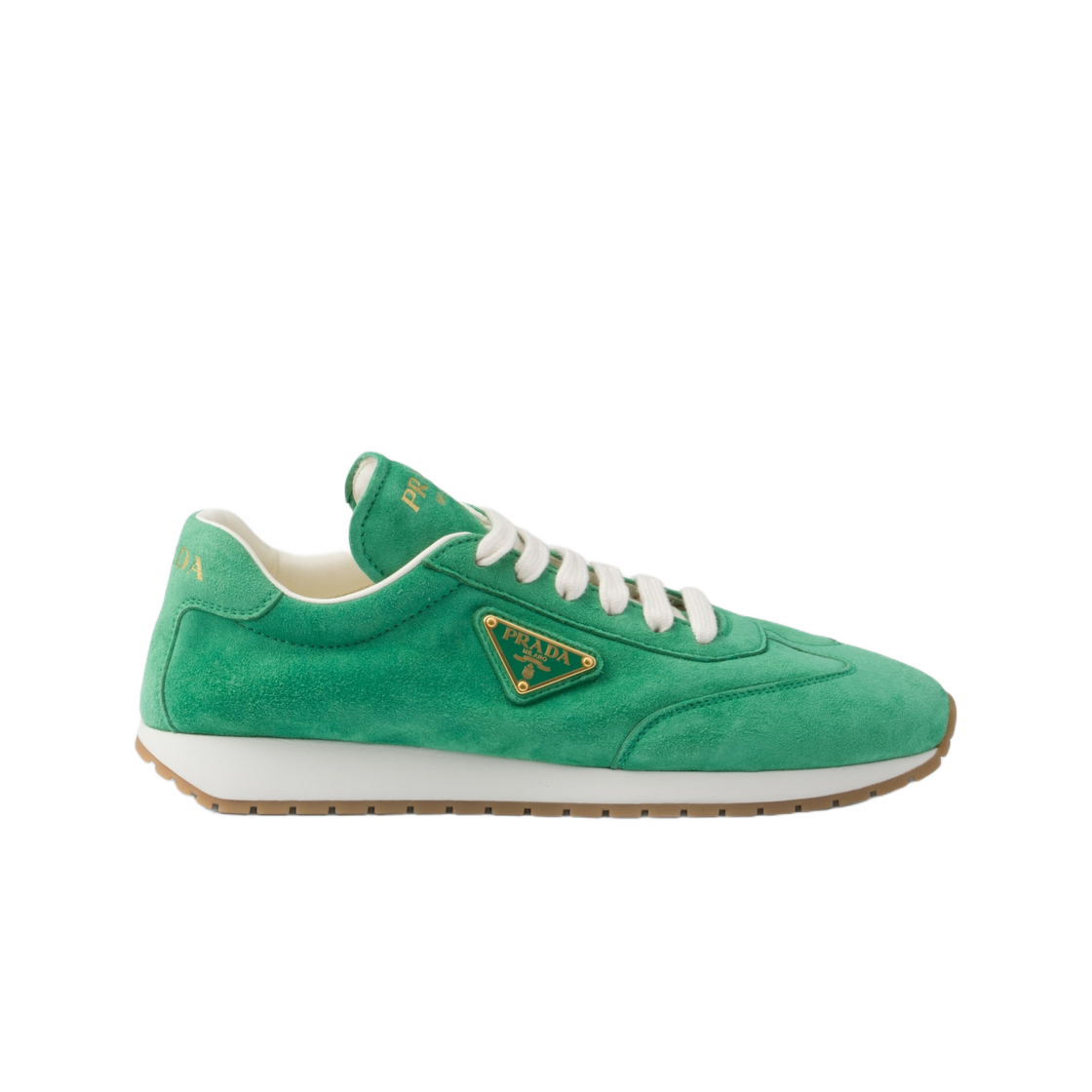 (W) 프라다 스웨이드 스니커즈 민트 그린((W) Prada Suede Sneakers Mint Green) - 1