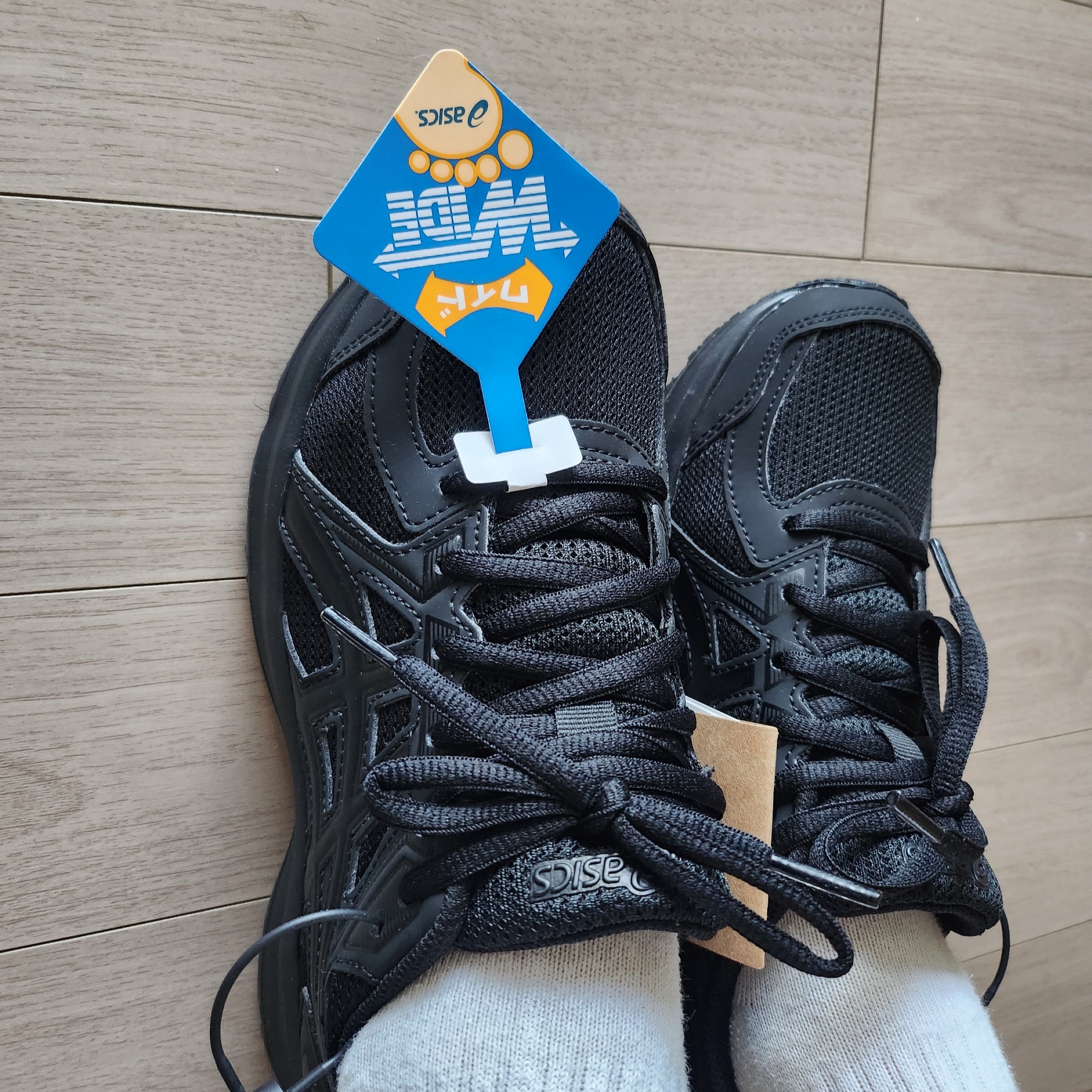 Asics Jog 100 2 Black 착용 스타일
