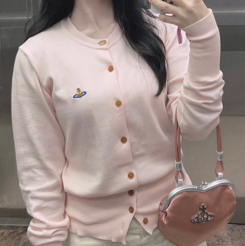 (W) Vivienne Westwood Bea Cardigan Black 착용 스타일