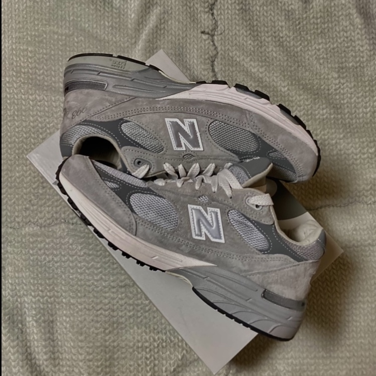 New Balance 993 Made in USA Grey - D Standard 착용 스타일