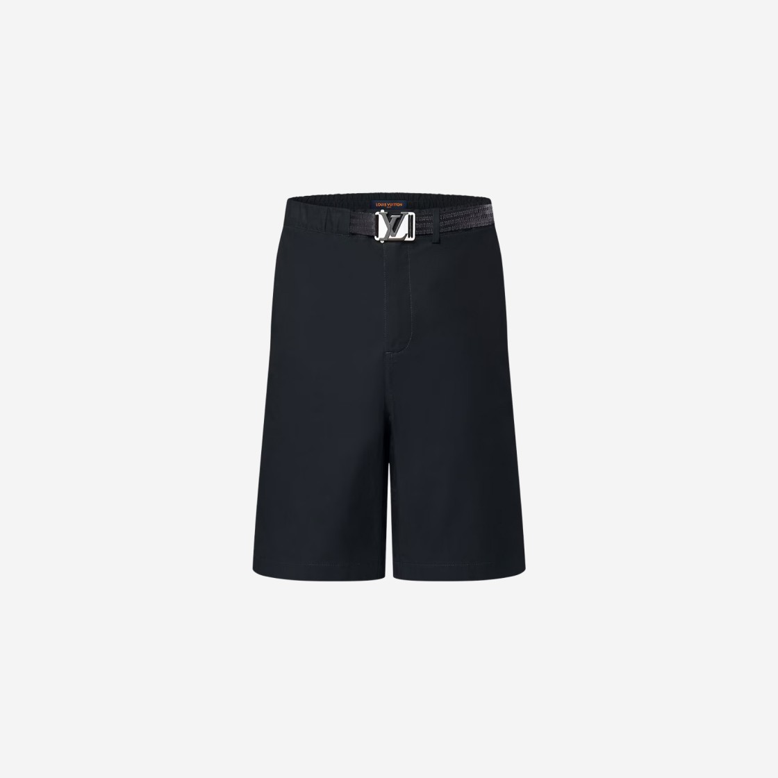 Louis Vuitton LV Buckle Cotton Shorts Navy Blue 상세 이미지 1