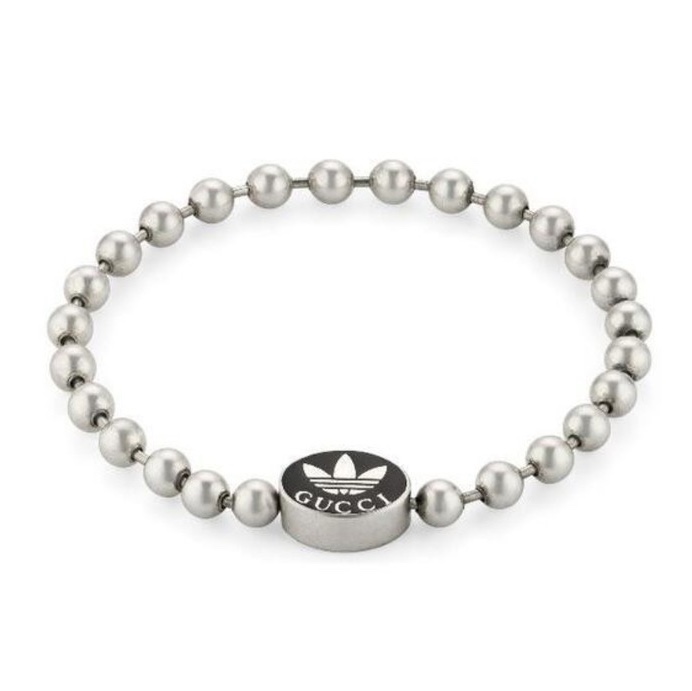 Gucci x Adidas Charm Boule Bracelet Silver 착용 스타일 - 1