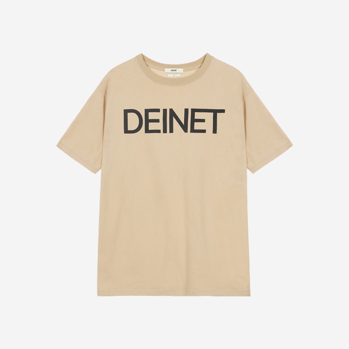 Deinet Big Logo T-Shirt Beige 상세 이미지 1