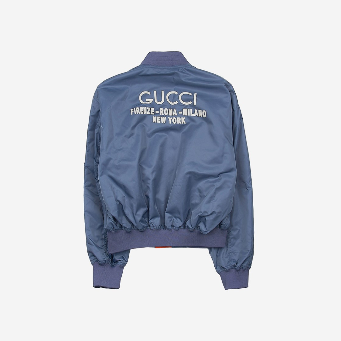 Gucci Printed Nylon Bomber Jacket Light Blue 상세 이미지 2