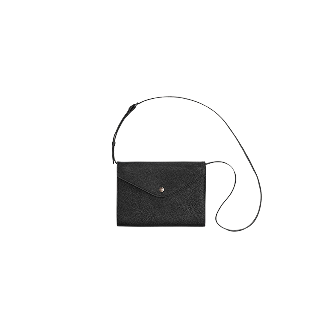 Lemaire Goat Leather Enveloppe A5 Notebook Cover On Strap Black 상세 이미지 1