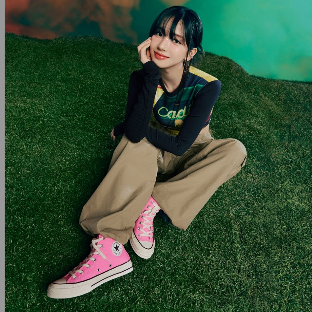 Converse Chuck 70 High Vintage Canvas Pink 착용 스타일 - 2