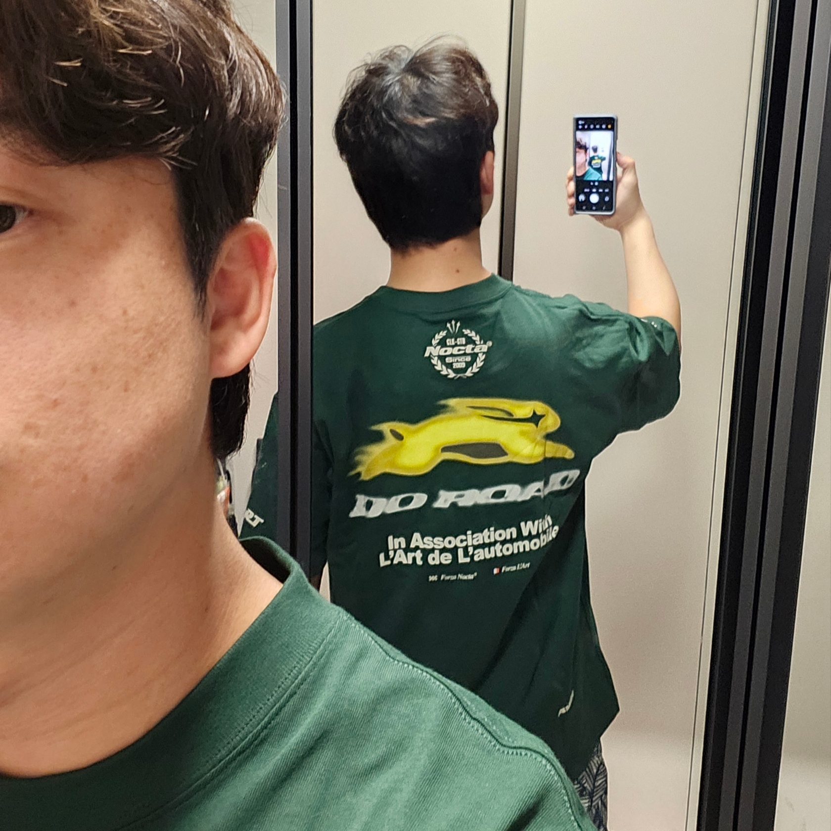 Nike x Drake Nocta x Kar L'Art De L'Automobile Burrow T-Shirt Pro Green (FD2205-397) 착용 스타일 - 2