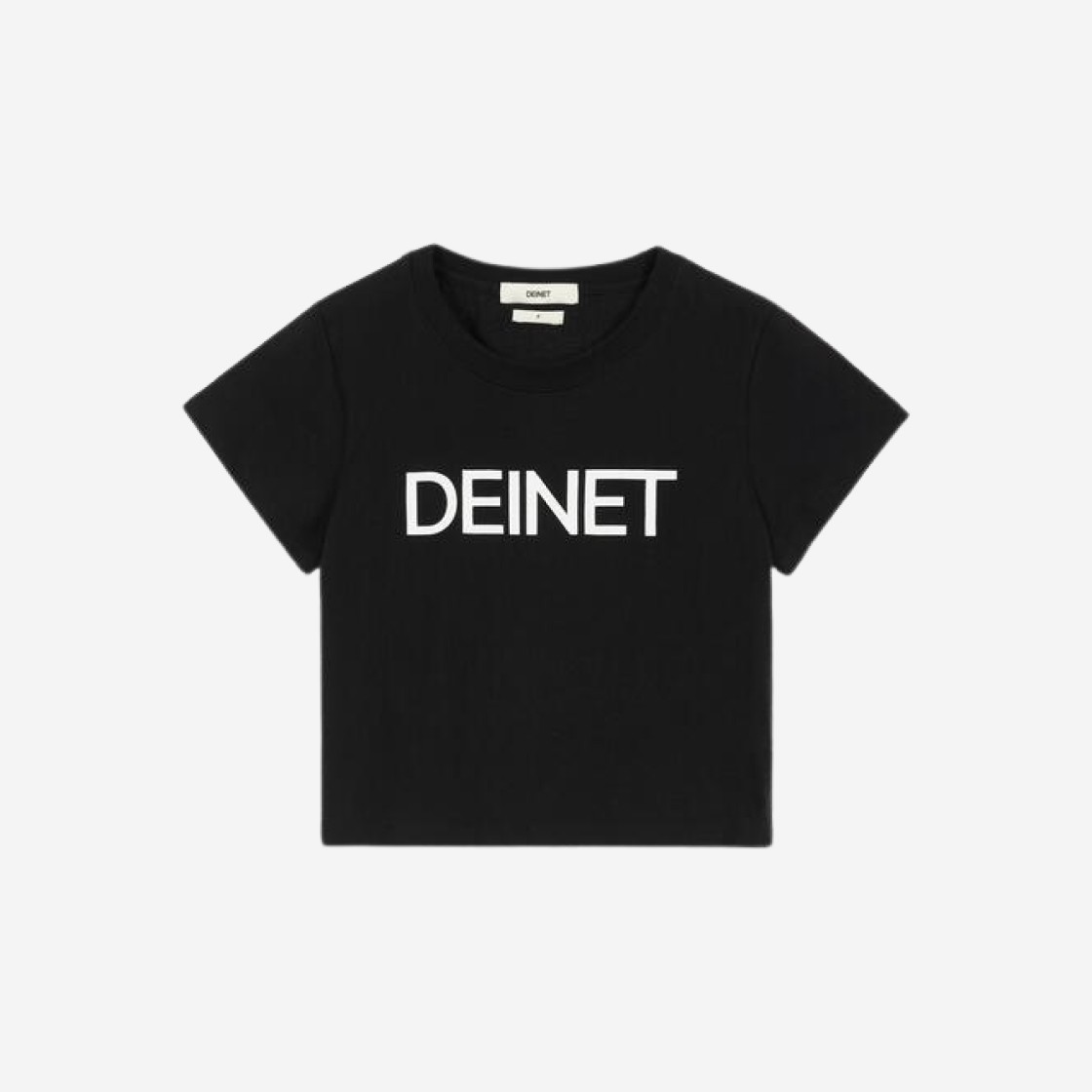 (W) Deinet Cropped T-Shirt Black 상세 이미지 1