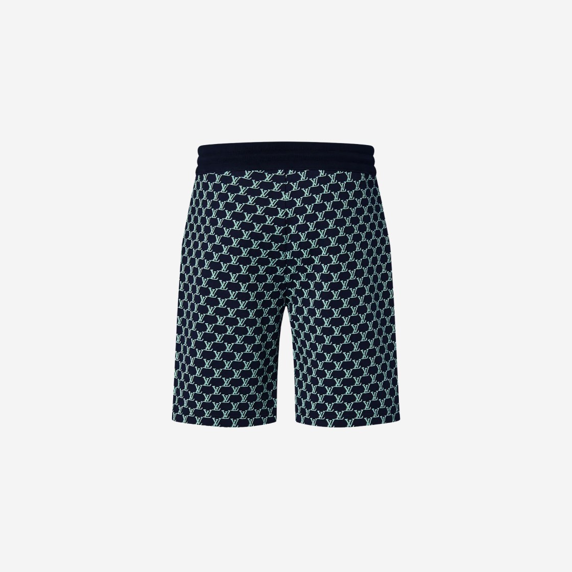 Louis Vuitton Double Face Cotton Jersey Shorts Navy Blue 상세 이미지 2