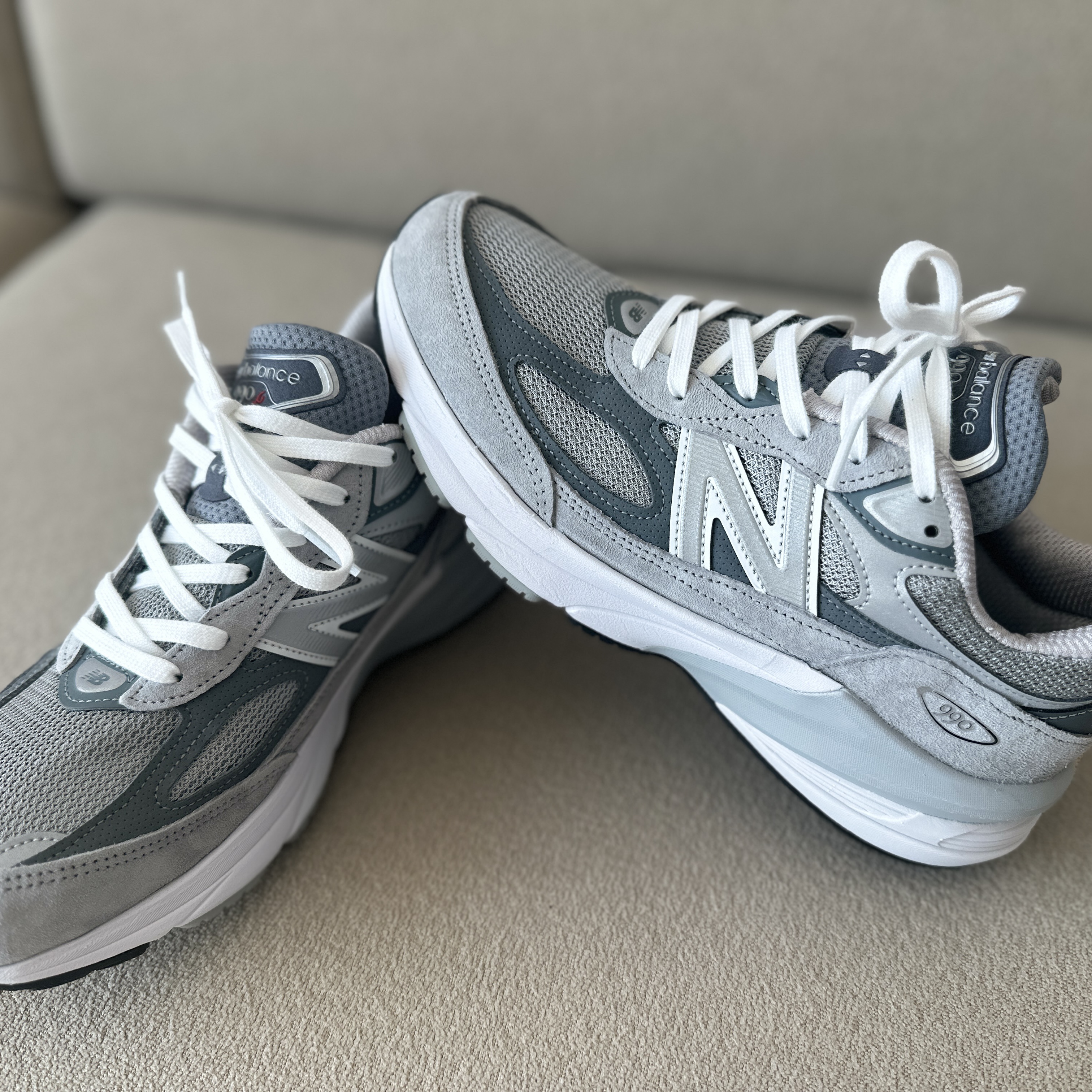 New Balance 990v6 Made in USA Grey - D Standard 착용 스타일