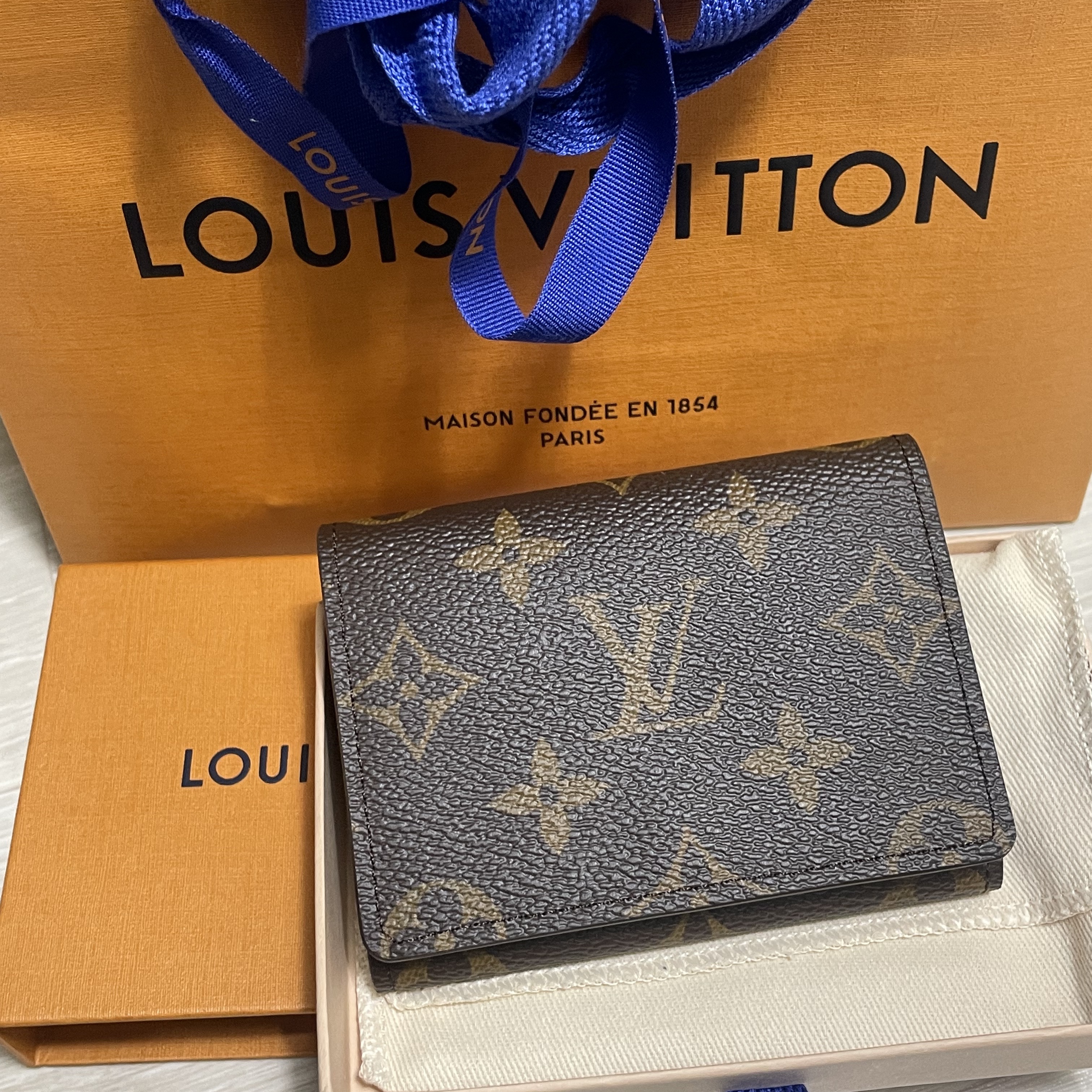 Louis Vuitton Envelope Business Card Holder Monogram 착용 스타일