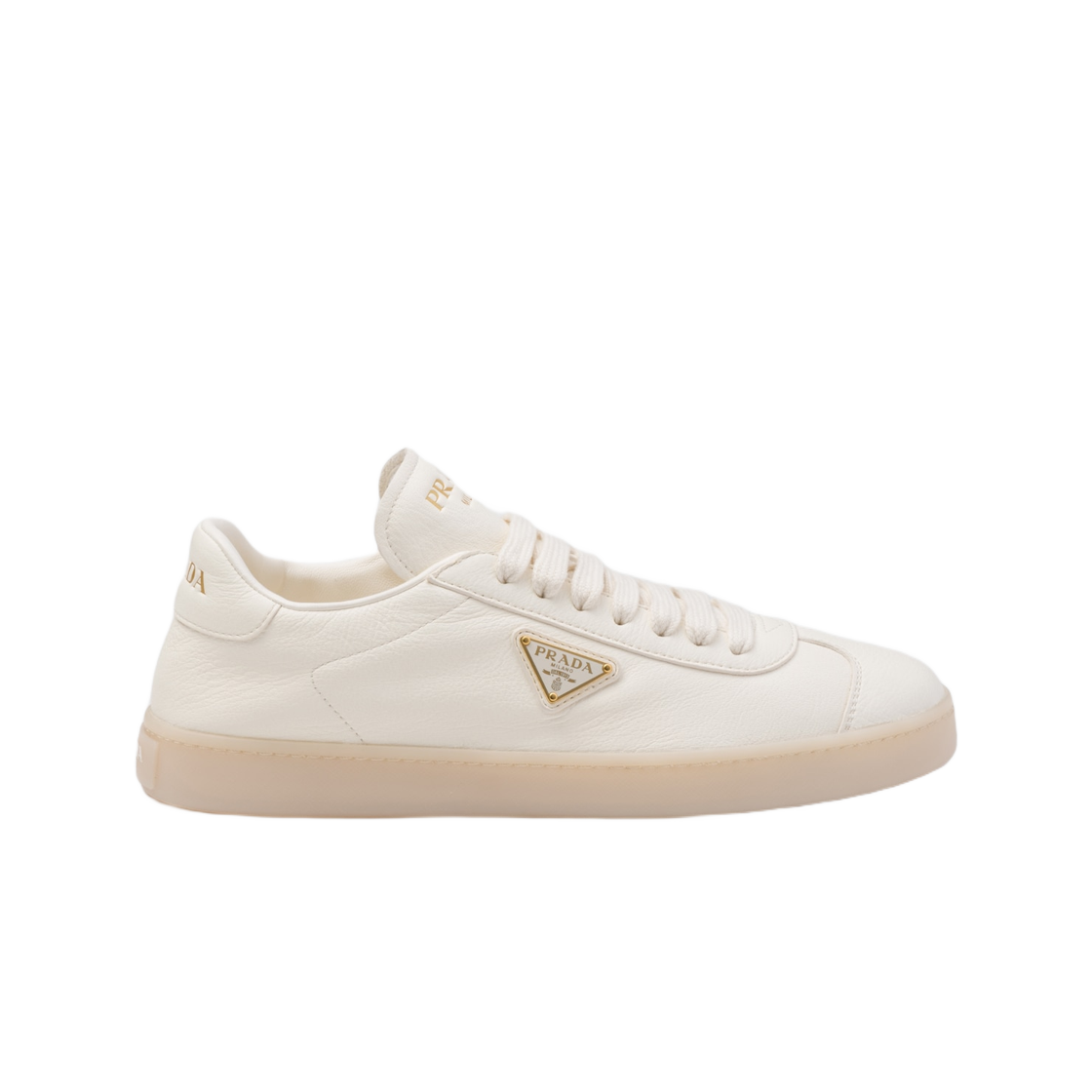 (W) 프라다 레더 스니커즈 아이보리((W) Prada Leather Sneakers Ivory)