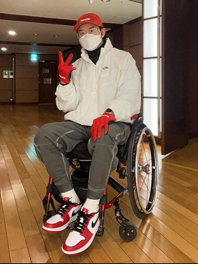 Nike NSW Windrunner SW5 Sail University Red - Asia, Nike NSW Windrunner SW5 Sail University Red - US/EU 착용 스타일 - 1