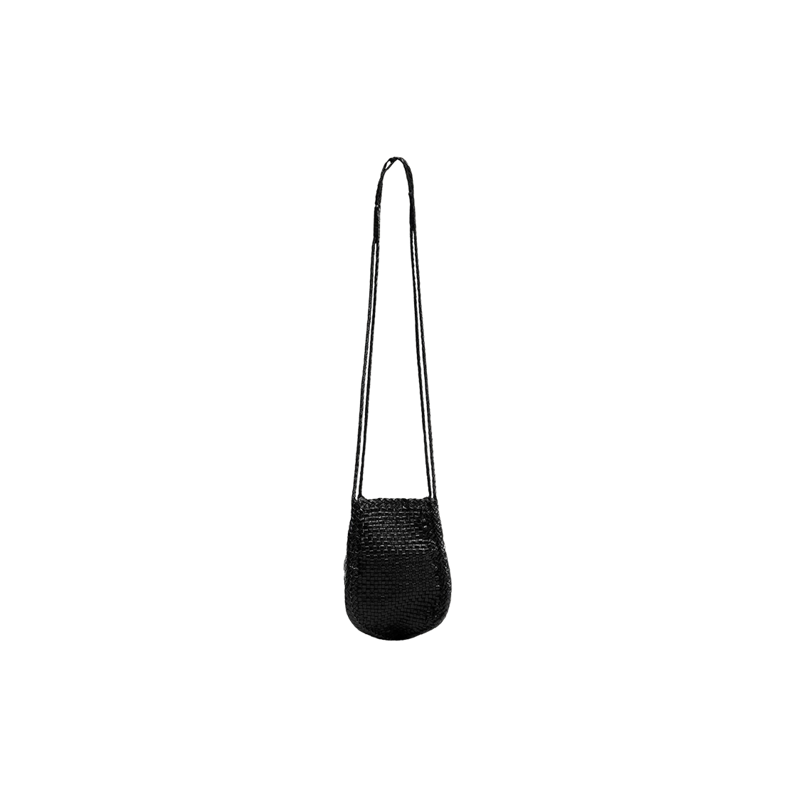 Lemaire Shiny Buffalo Leather Small Braided Balloon Bag Black 상세 이미지 1