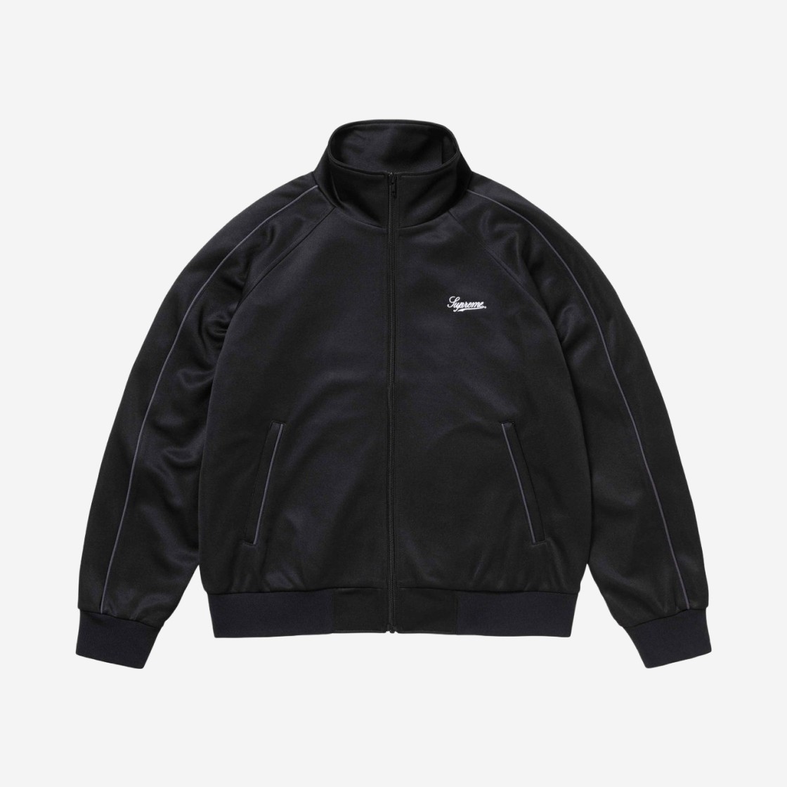 Supreme Tricot Track Jacket Black - 24SS 상세 이미지 1