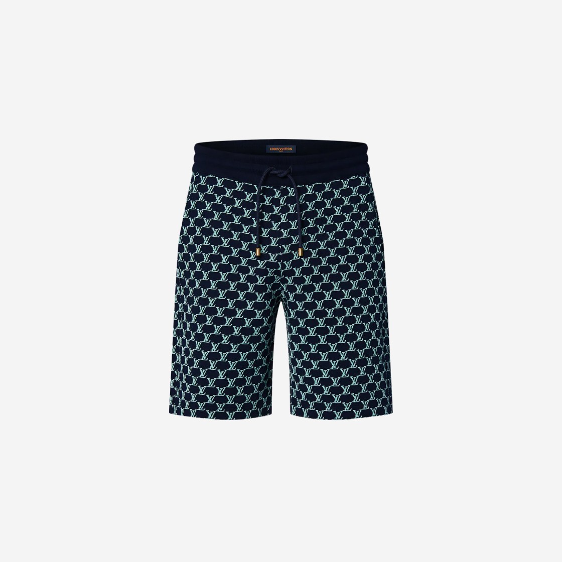 Louis Vuitton Double Face Cotton Jersey Shorts Navy Blue 상세 이미지 1