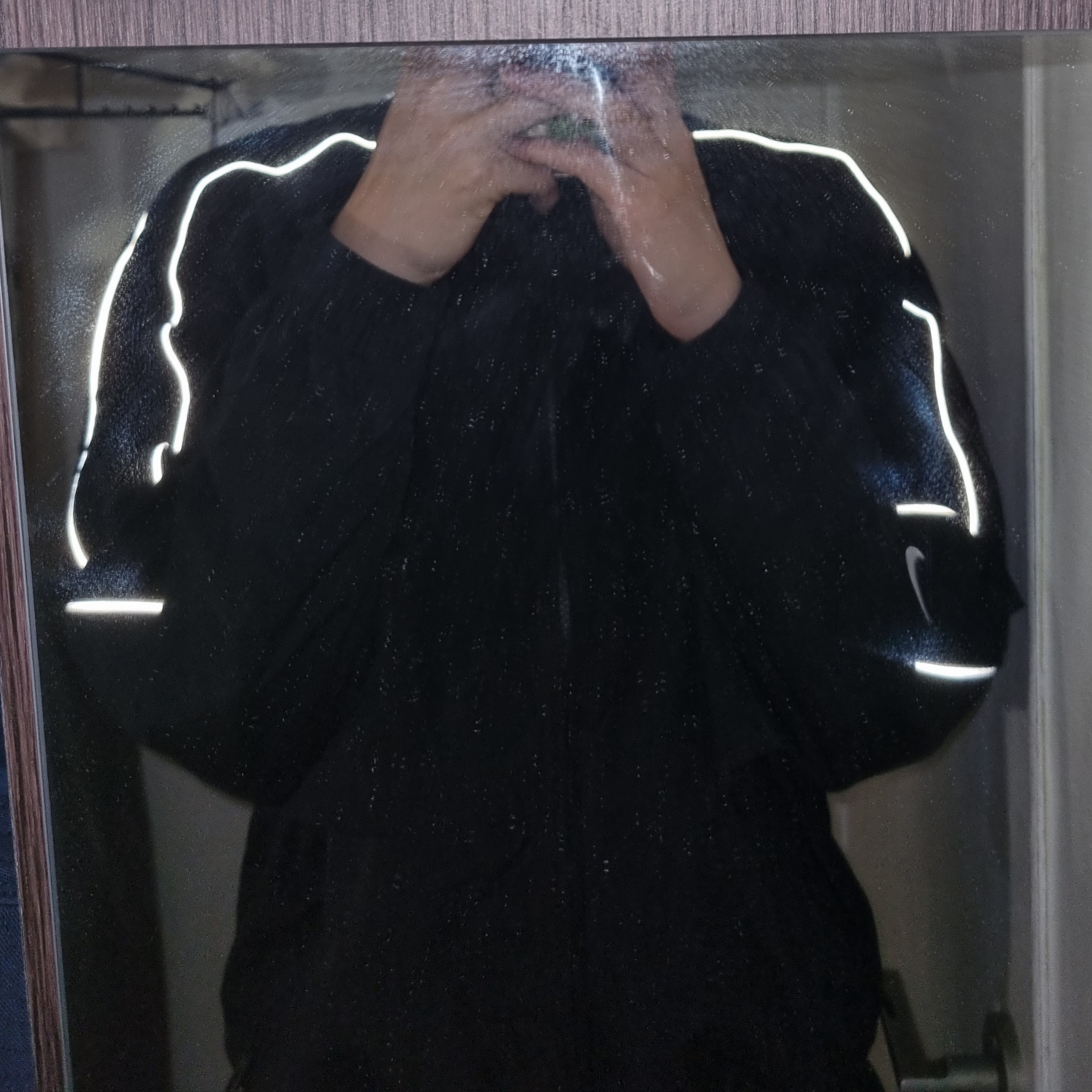 Nike NSW Solo Swoosh Woven Track Jacket Black - Asia 착용 스타일