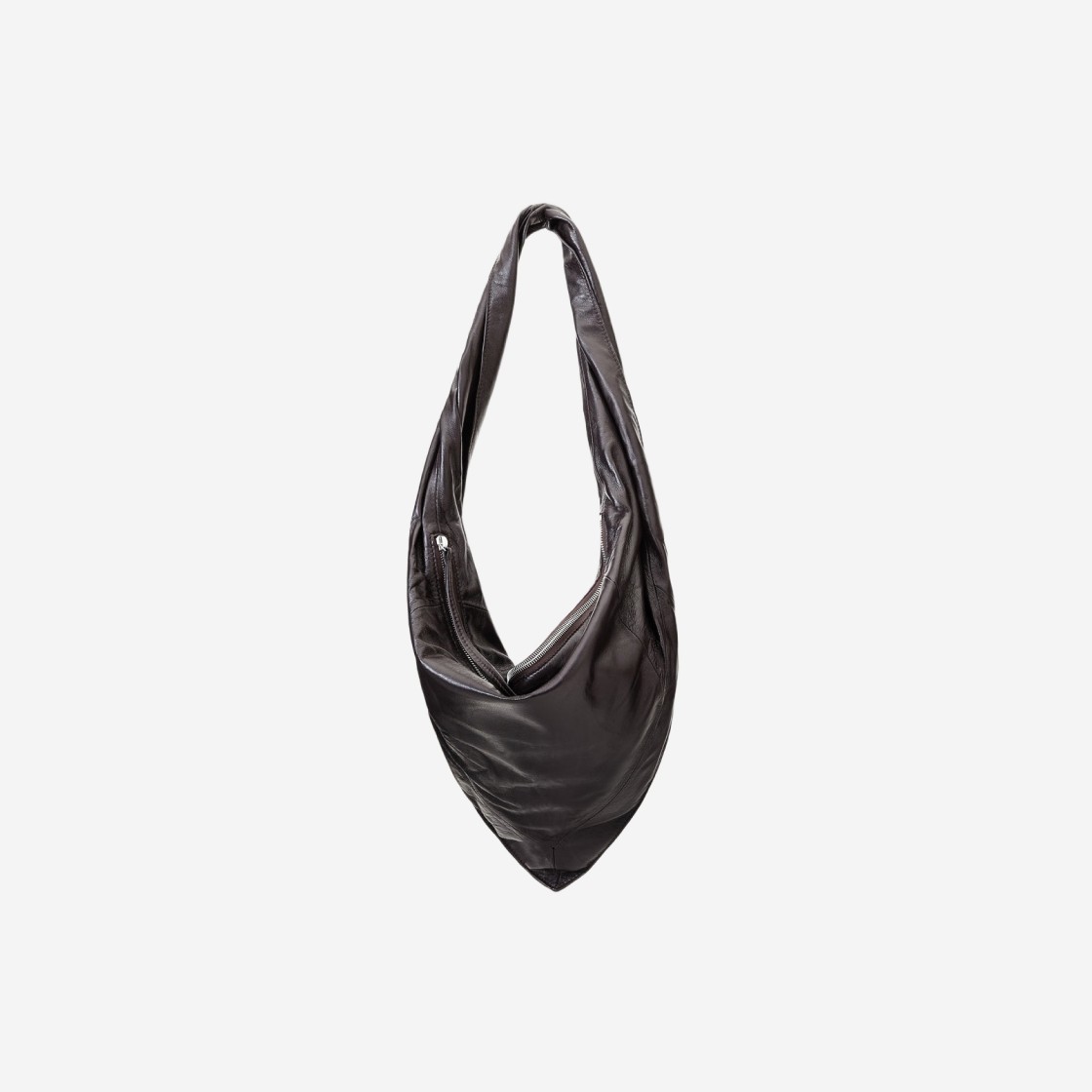 Lemaire Small Scarf Bag Shiny Nappa Leather Espresso 상세 이미지 1