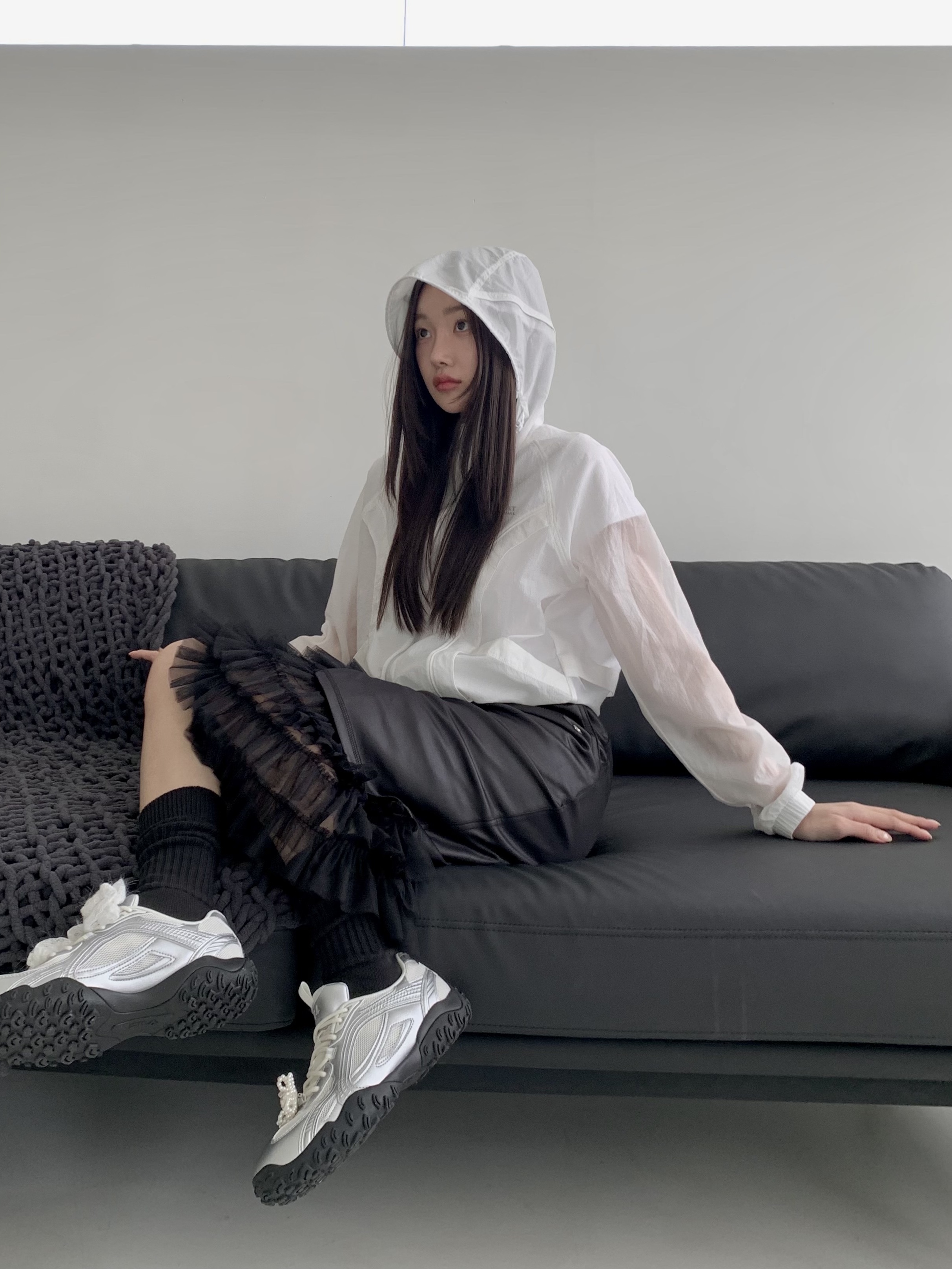 Fila Echappe MS Silver Moon 착용 스타일 - 1