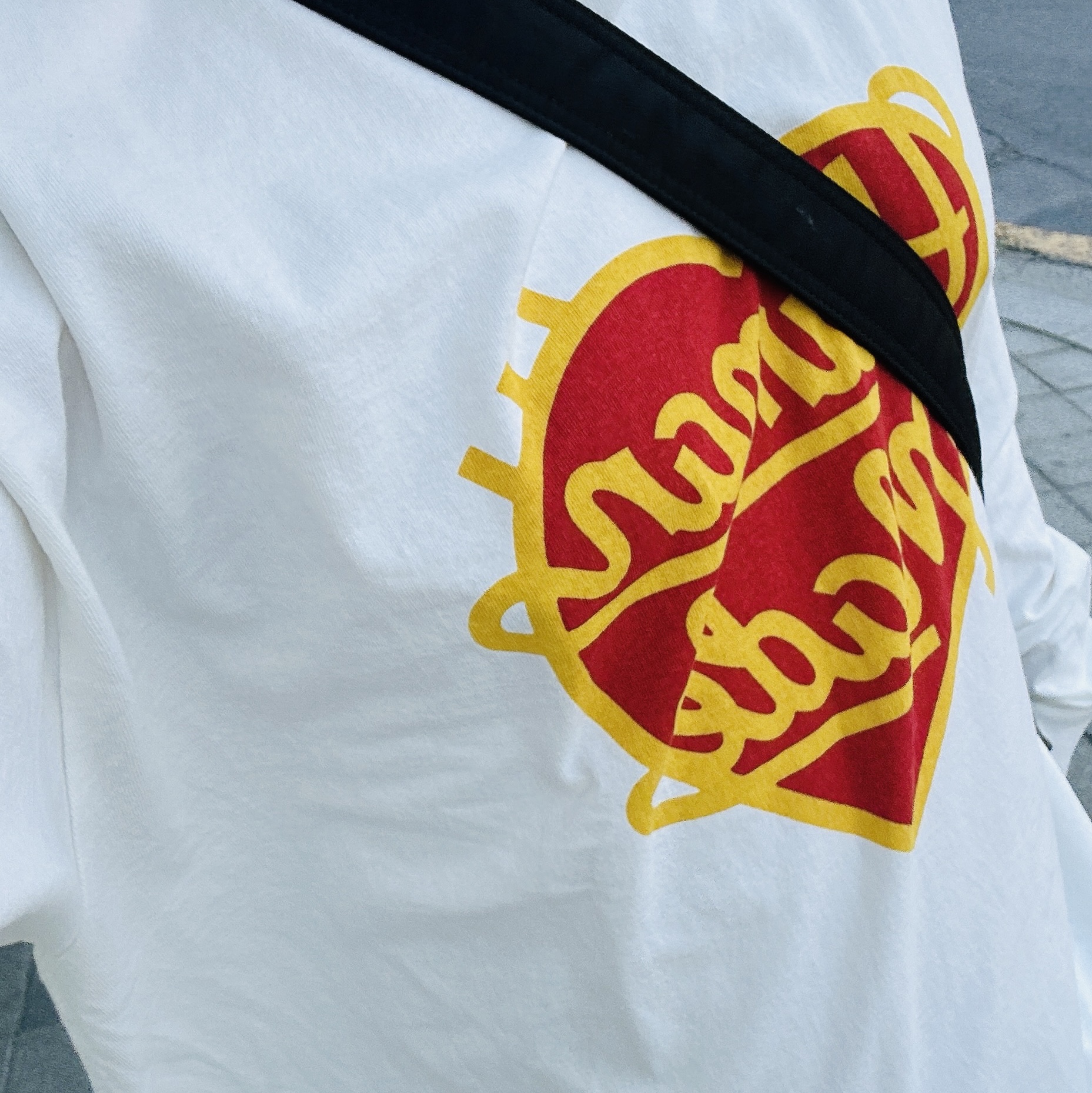 Human Made Graphic L/S T-Shirt #4 White, Supreme Regular Jean Black - 24SS 착용 스타일 - 2