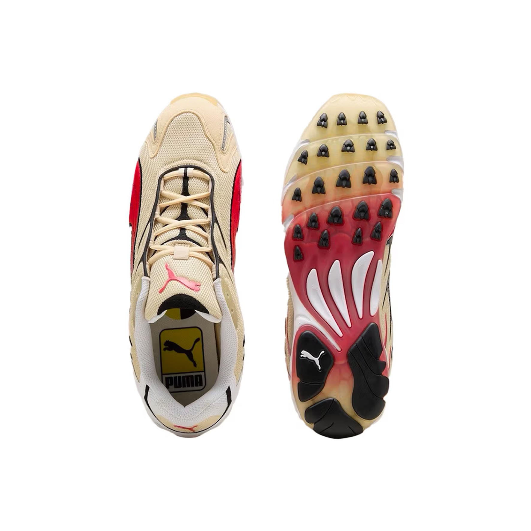 Puma x A$AP Rocky Inhale Og Summer Melon High Risk Red 착용 스타일 - 3