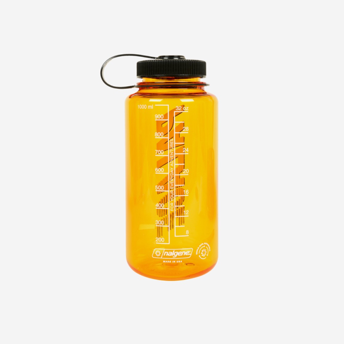 Palace Nalgene Font Water Bottle Clementine Black - 24SS 상세 이미지 2