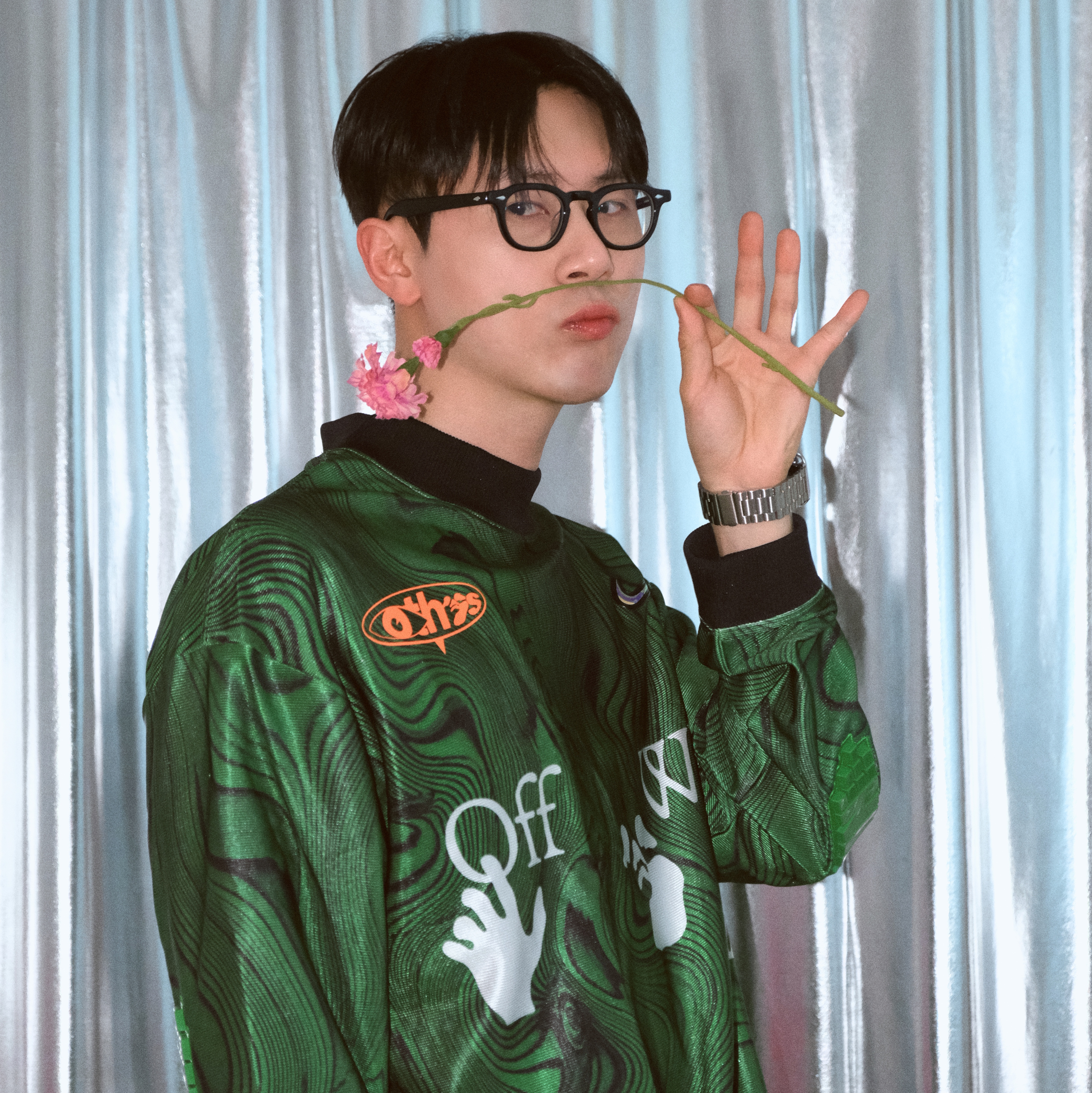 Nike x Off-White Allover Print Jersey Kelly Green - Asia 착용 스타일