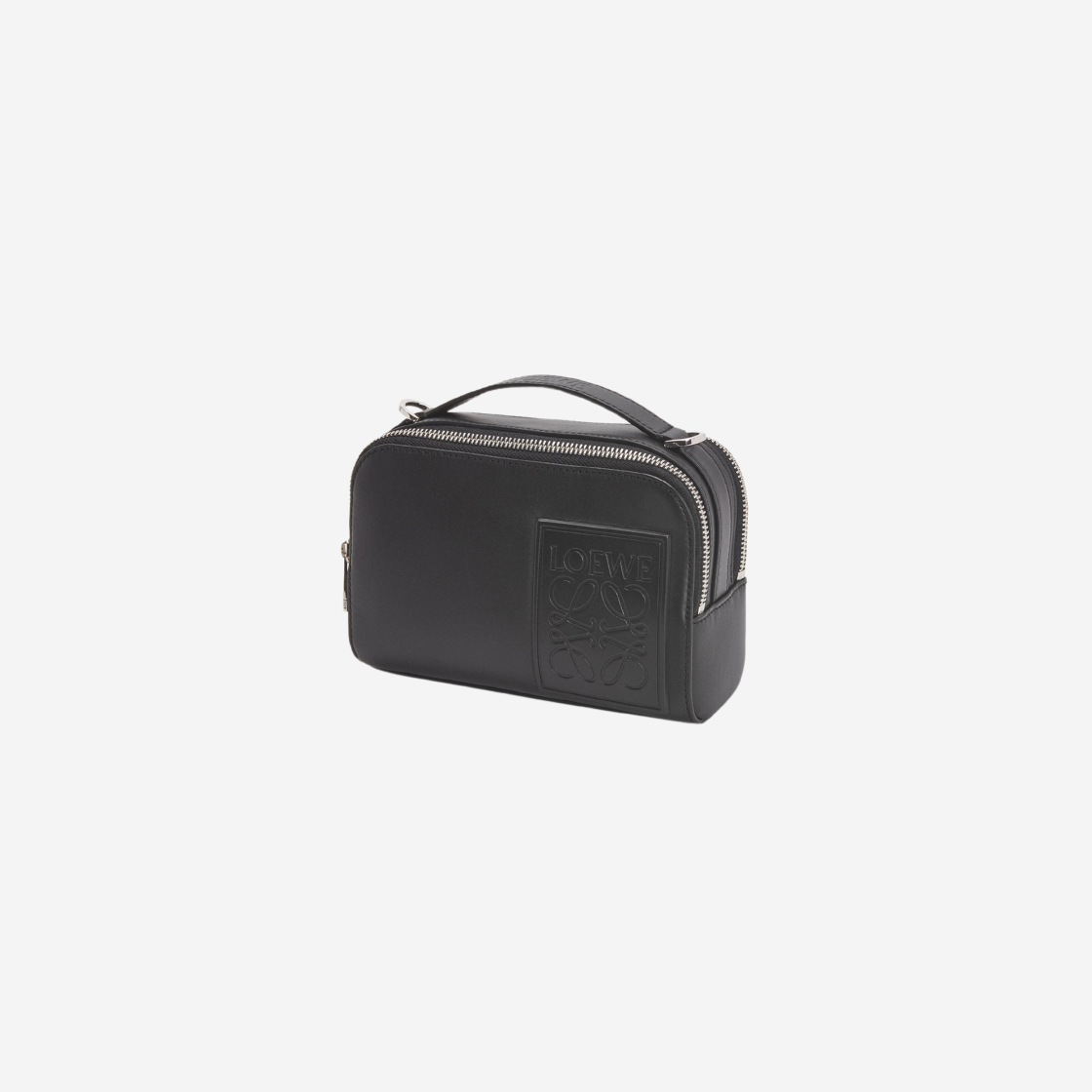 Loewe Mini Camera Crossbody Bag in Satin Calfskin Black 상세 이미지 2