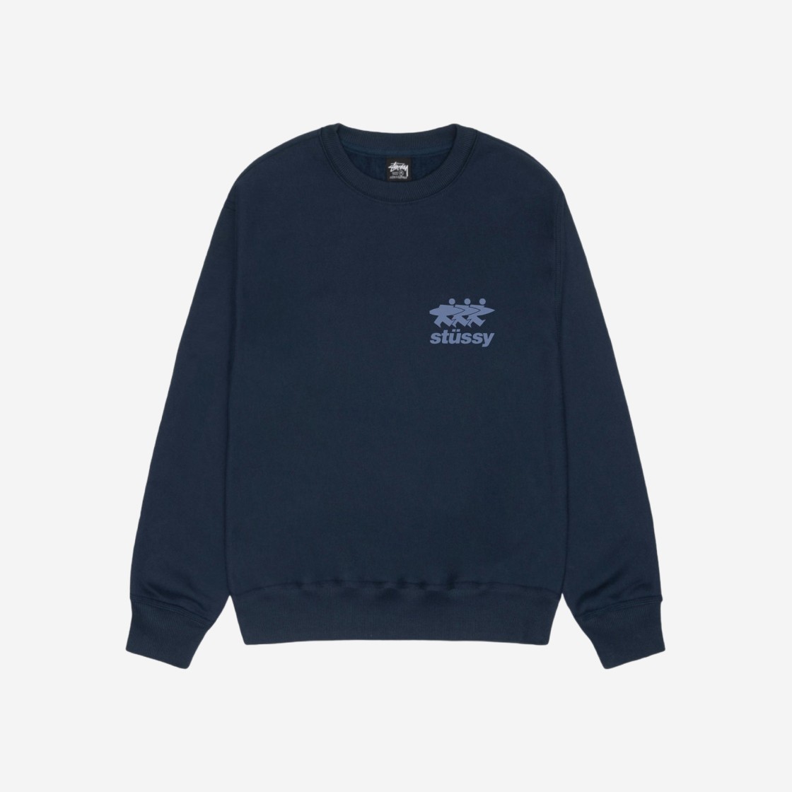 Stussy Surfwalk Crew Navy 상세 이미지 1