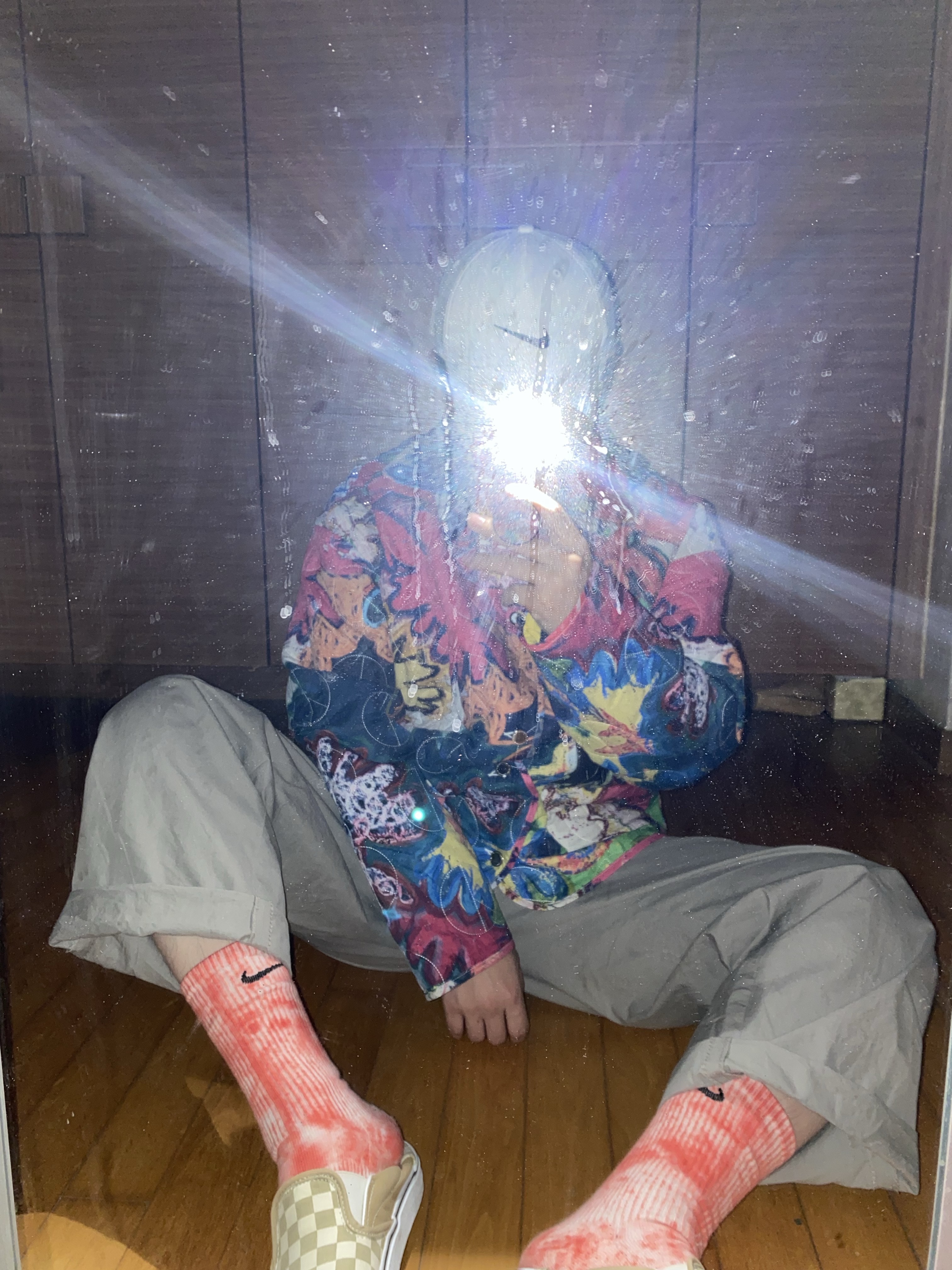 Peaceminusone Damaged Thermal #1 3/4 Sleeves Natural 착용 스타일