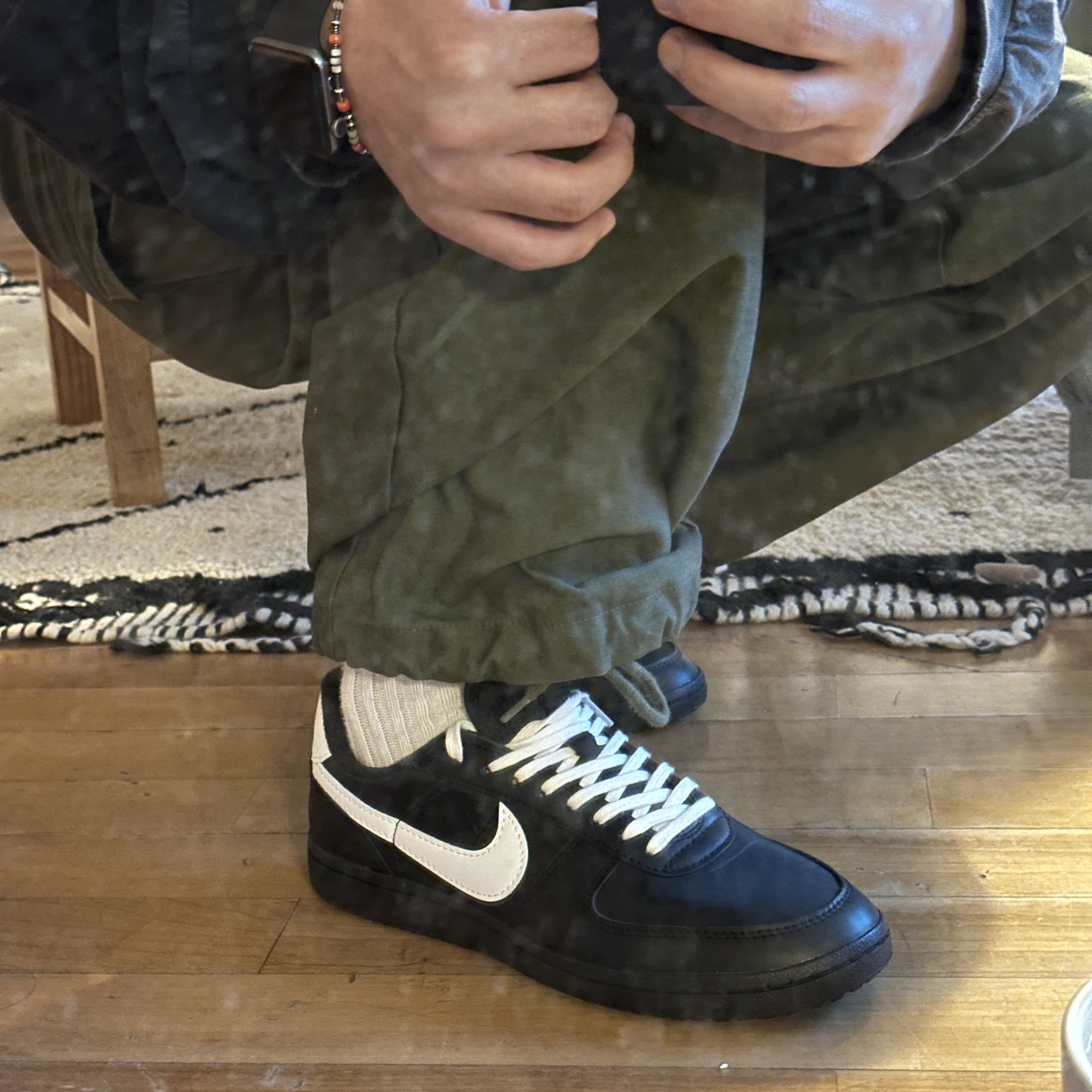 Nike Field General 82 SP Black and White 착용 스타일