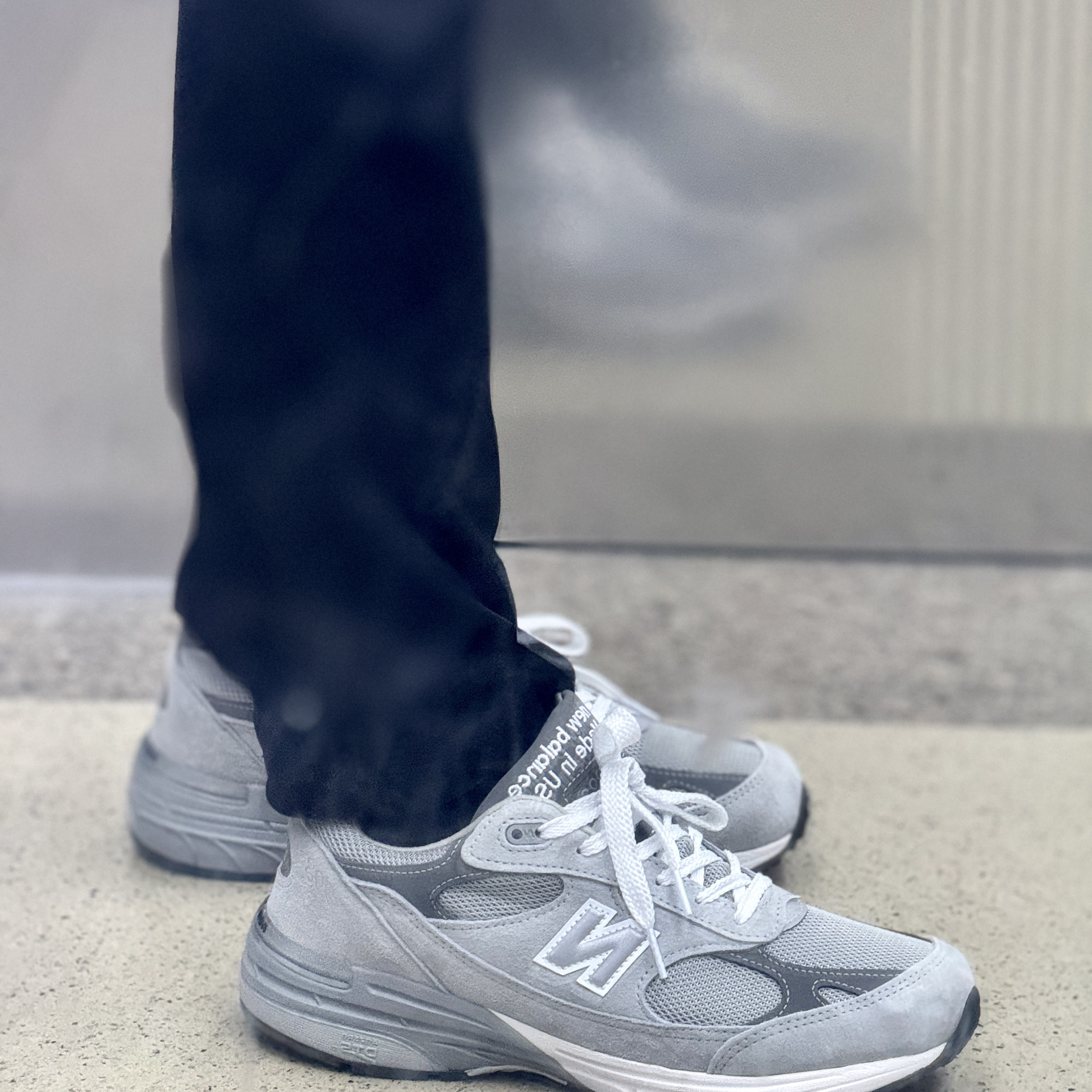 New Balance 993 Made in USA Grey - D Standard 착용 스타일