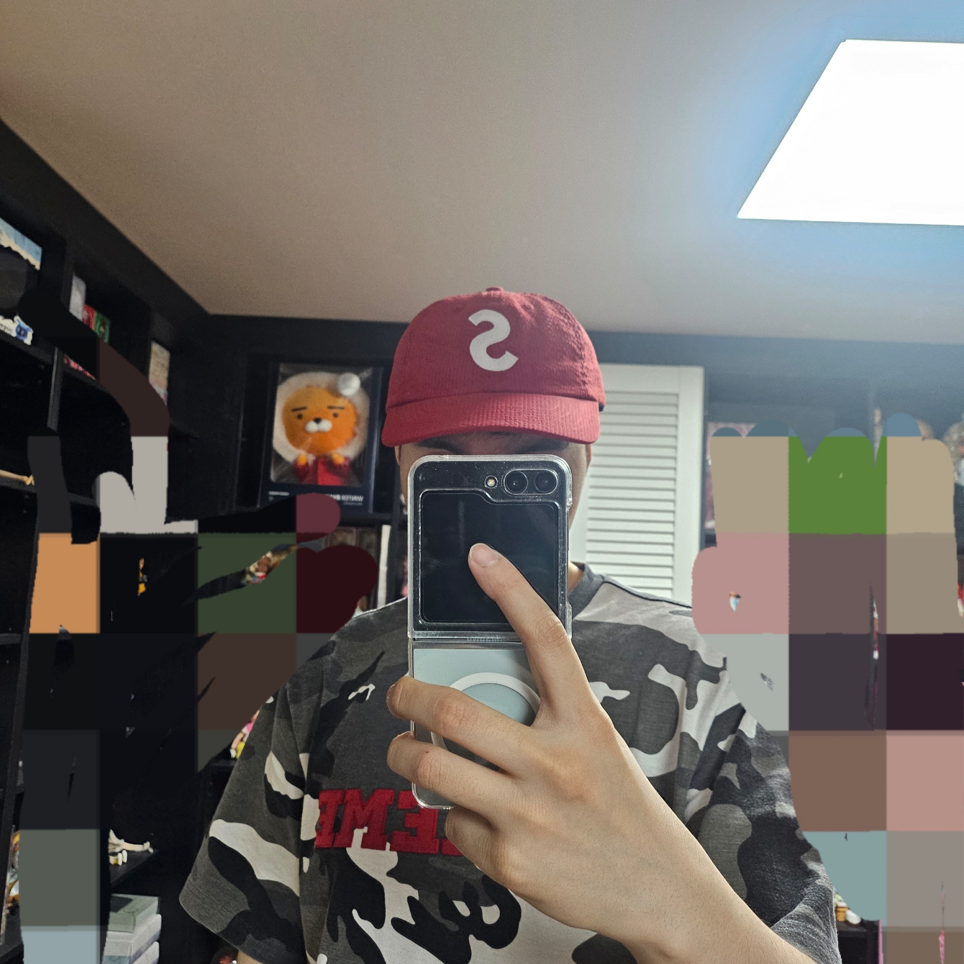 Supreme Seersucker S Logo 6-Panel Red - 24SS 착용 스타일