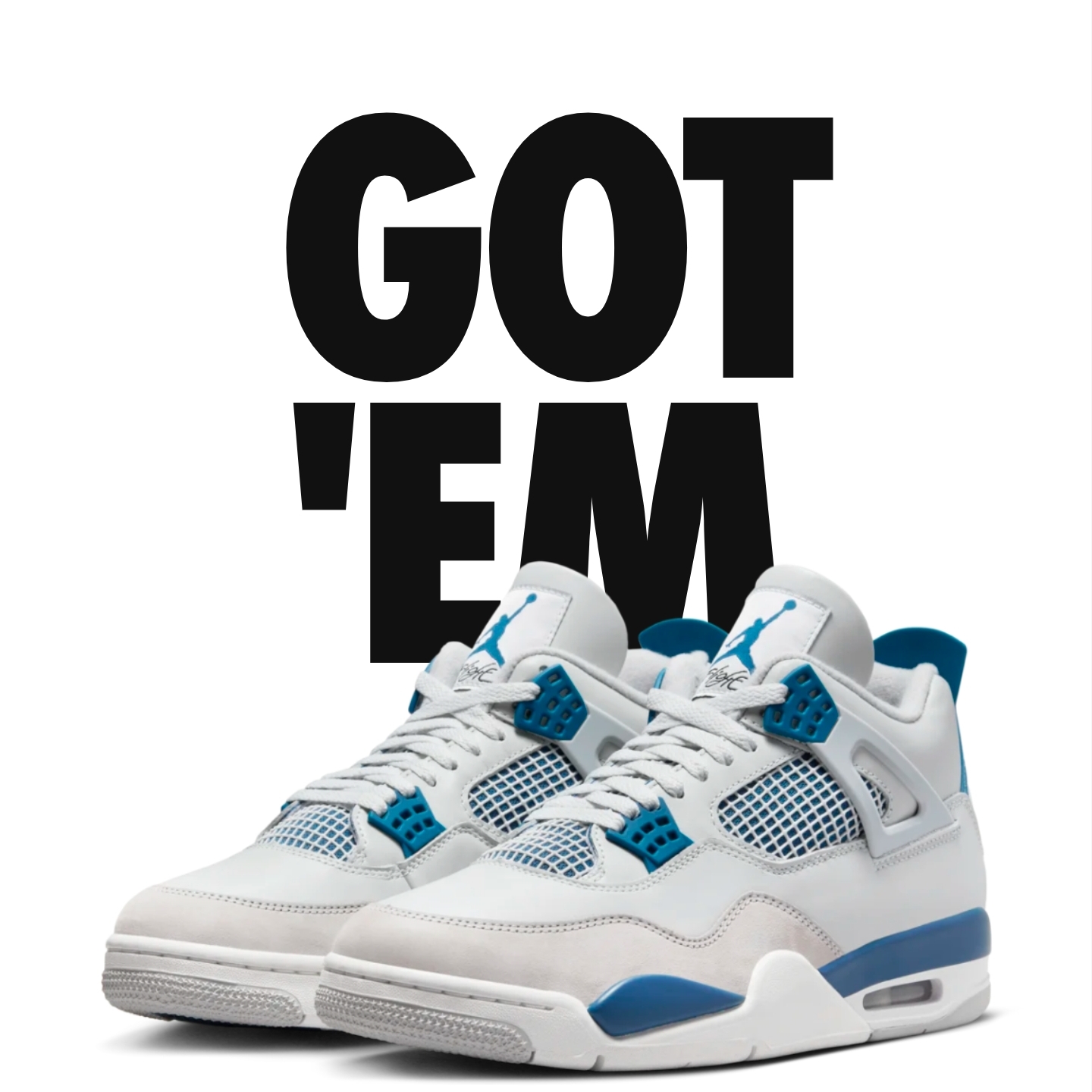 Jordan 4 Retro Industrial Blue 착용 스타일 - 2