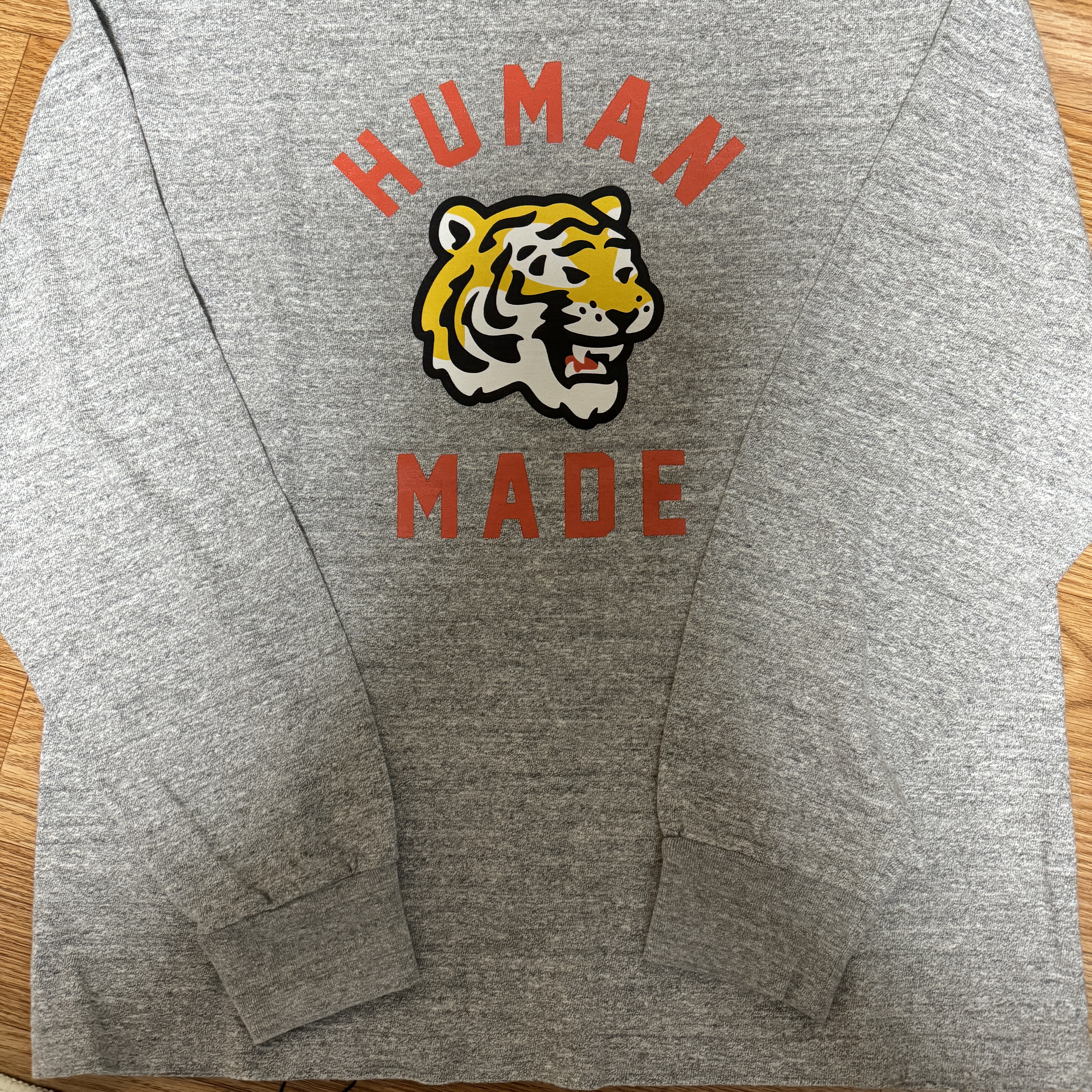 Human Made Graphic L/S T-Shirt Gray 착용 스타일 - 2
