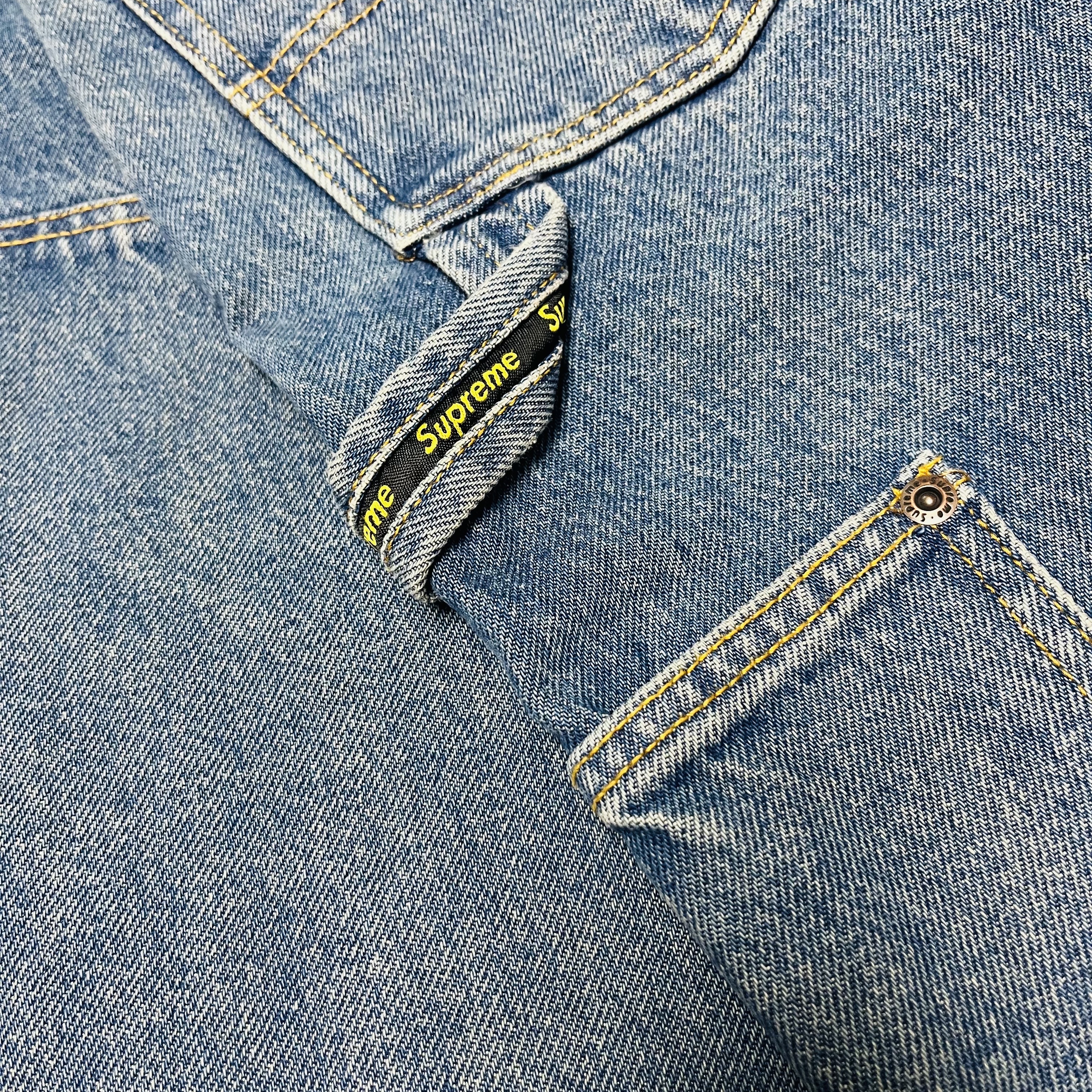 Supreme Double Knee Painter Pant Washed Indigo - 24SS 착용 스타일 - 2